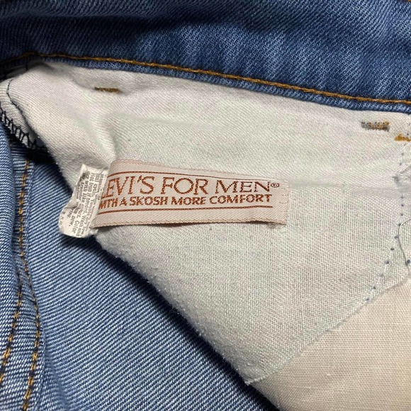 Vintage 70s Orange Tab Levi’s for Men with a skosh more comfort denim jeans - Picture 4 of 8